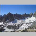 l.->r.: Pt. 12,760 ft Picture Peak (13,120 ft) Pt. 13,080 ft Mount Wallace (13,377 ft)S from ca. 12,500'
