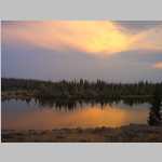 sunset at North Twin Lakes