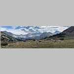 Ammotated panorama from Fish Creek Pass - Big Sandy Mtn (12,416') to Temple Peak (12,972') 