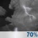 Tuesday Night: Showers And Thunderstorms Likely then Light Rain Likely