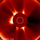 Latest LASCO C2 image of the Sun