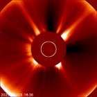 Latest LASCO C2 image of the Sun