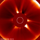 Latest LASCO C2 image of the Sun