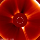 Latest LASCO C2 image of the Sun
