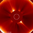 Latest LASCO C2 image of the Sun