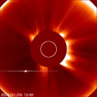 Latest LASCO C2 image of the Sun