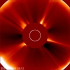 Latest LASCO C2 image of the Sun