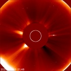 Latest LASCO C2 image of the Sun
