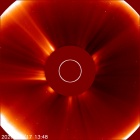 Latest LASCO C2 image of the Sun