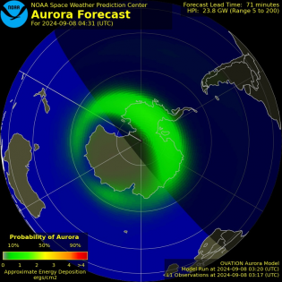 Current Southern hemispheric power input map