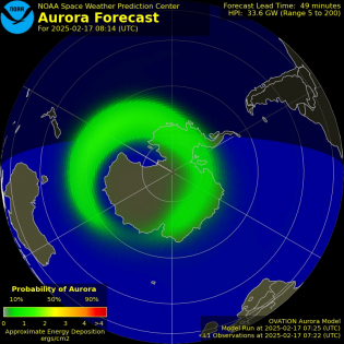 Current Southern hemispheric power input map