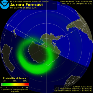 Current Southern hemispheric power input map