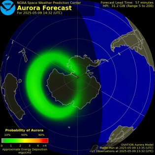 Current Southern hemispheric power input map