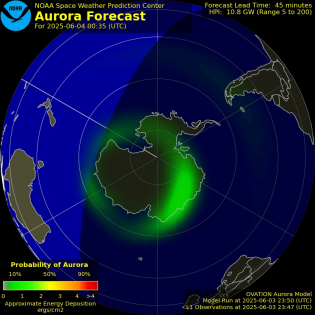 Current Southern hemispheric power input map