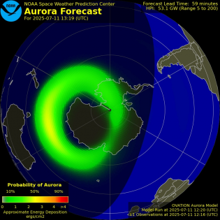Current Southern hemispheric power input map