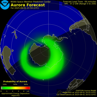 Current Southern hemispheric power input map