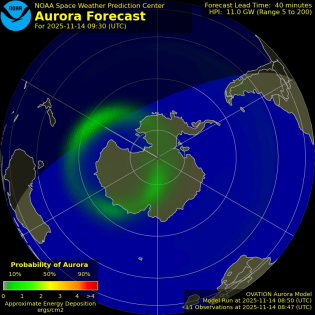 Current Southern hemispheric power input map