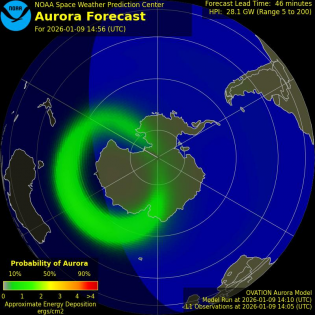 Current Southern hemispheric power input map