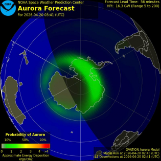 Current Southern hemispheric power input map