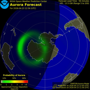Current Southern hemispheric power input map