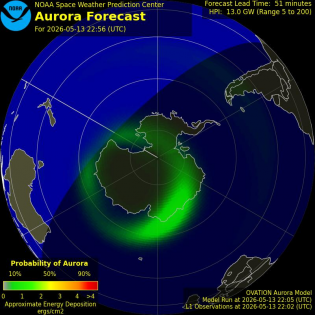 Current Southern hemispheric power input map