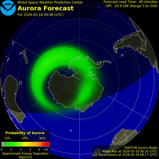 Current Southern hemispheric power input map