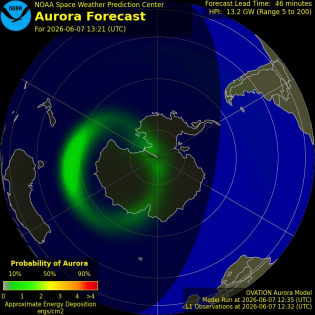 Current Southern hemispheric power input map
