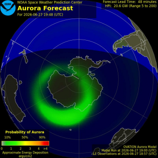 Current Southern hemispheric power input map