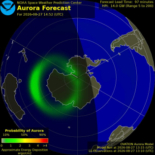 Current Southern hemispheric power input map