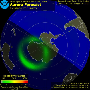 Current Southern hemispheric power input map