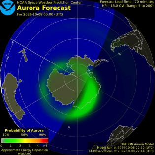 Current Southern hemispheric power input map