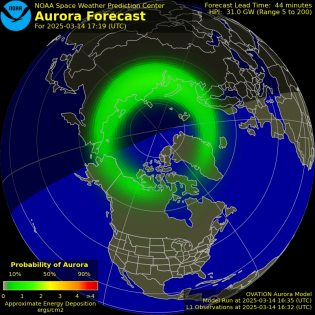 Current Northern hemispheric power input map