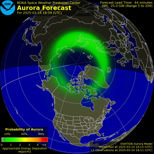 Current Northern hemispheric power input map