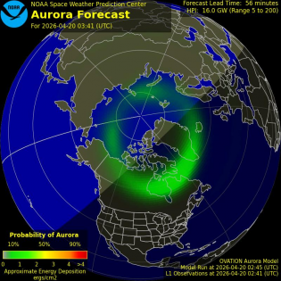 Current Northern hemispheric power input map