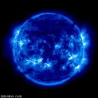 Click for time-lapse image of the sun
