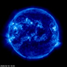 Click for time-lapse image of the sun