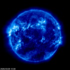Click for time-lapse image of the sun