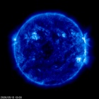 Click for time-lapse image of the sun