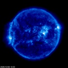 Click for time-lapse image of the sun